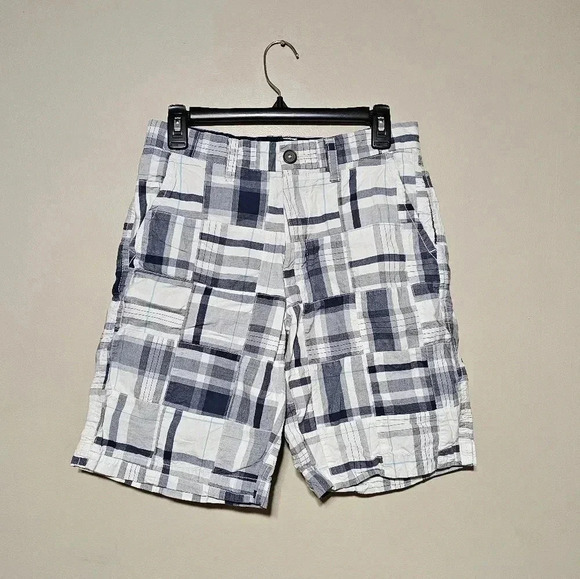 American Eagle Outfitters Patchwork Shorts Men's Size 28 Multicolored Plaid - Picture 1 of 7